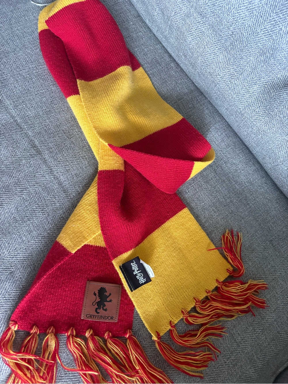 Warner Bros. Gryffindor Red & Gold Striped Knit Scarf